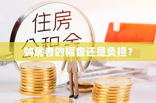寒亭购房者的福音还是负担？
