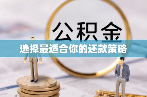 寒亭选择最适合你的还款策略